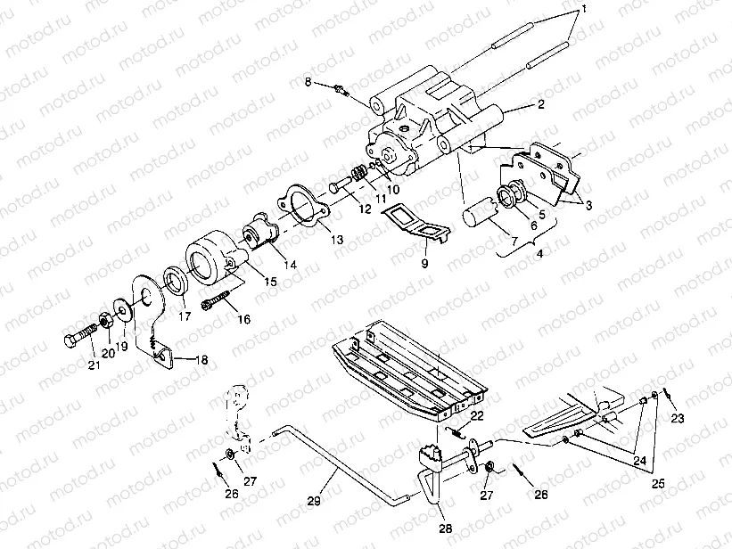 REAR BRAKE ASSEMBLY Sportsman 4x4 W948040 (4926842684C004) | REAR BRAKE ASSEMBLY Sportsman 4x4 W948040 (4926842684C004)