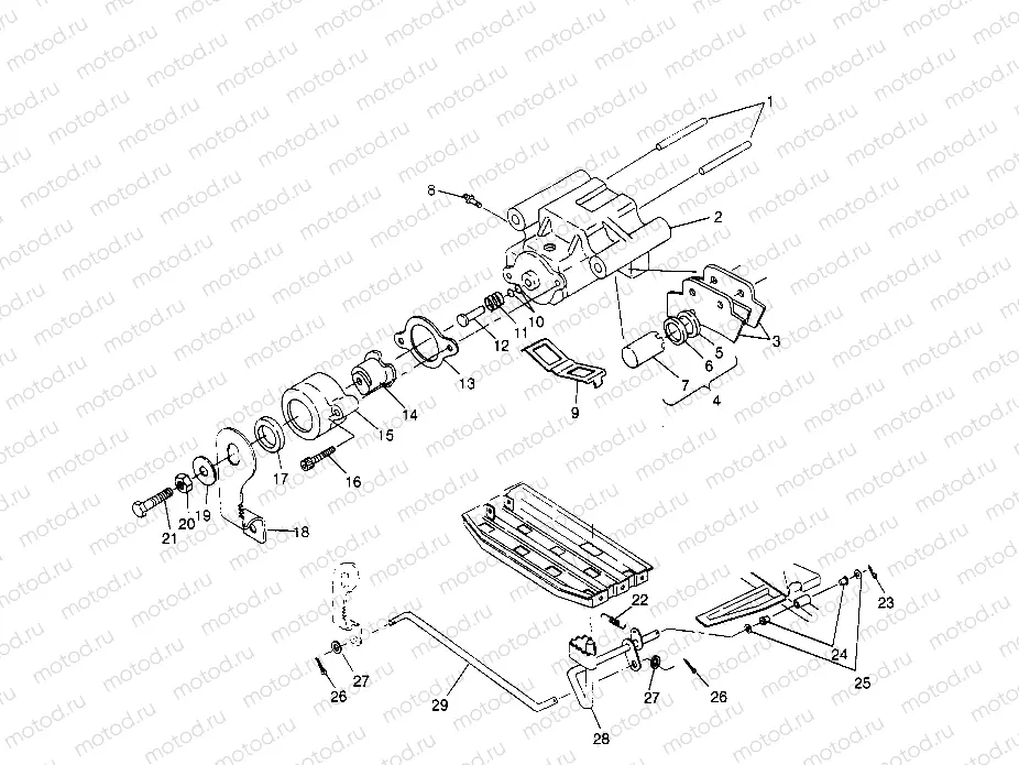 REAR BRAKE ASSEMBLY Sportsman 4x4 W958040 (4930403040C005) | REAR BRAKE ASSEMBLY Sportsman 4x4 W958040 (4930403040C005)