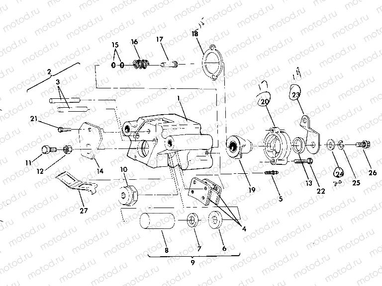 REAR BRAKE ASSEMBLY TRAIL BLAZER (4919761976030A) | REAR BRAKE ASSEMBLY TRAIL BLAZER (4919761976030A)