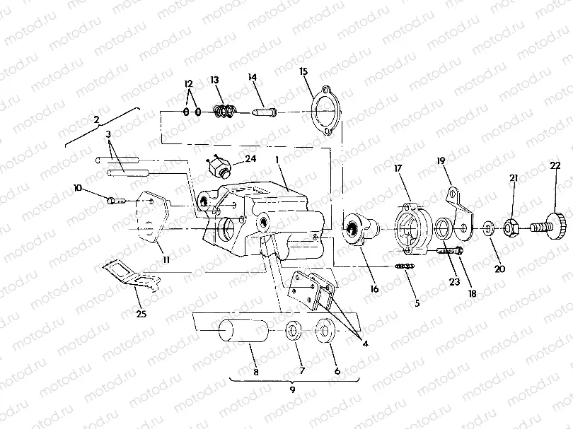 REAR BRAKE ASSEMBLY Trail Blazer / W927221 (4922852285028A) | REAR BRAKE ASSEMBLY Trail Blazer / W927221 (4922852285028A)