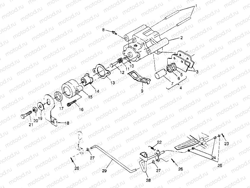 REAR BRAKE ASSEMBLY XPLORER 4X4 W959140 (4930223022C007) | REAR BRAKE ASSEMBLY XPLORER 4X4 W959140 (4930223022C007)
