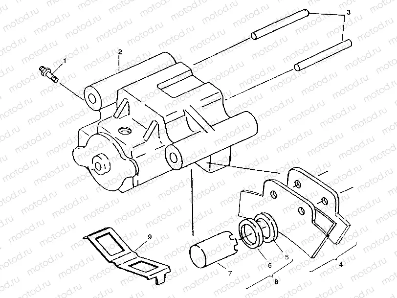 REAR BRAKE ASSEMBUY 6X6 250 W938727 (4924092409034A) | REAR BRAKE ASSEMBUY 6X6 250 W938727 (4924092409034A)