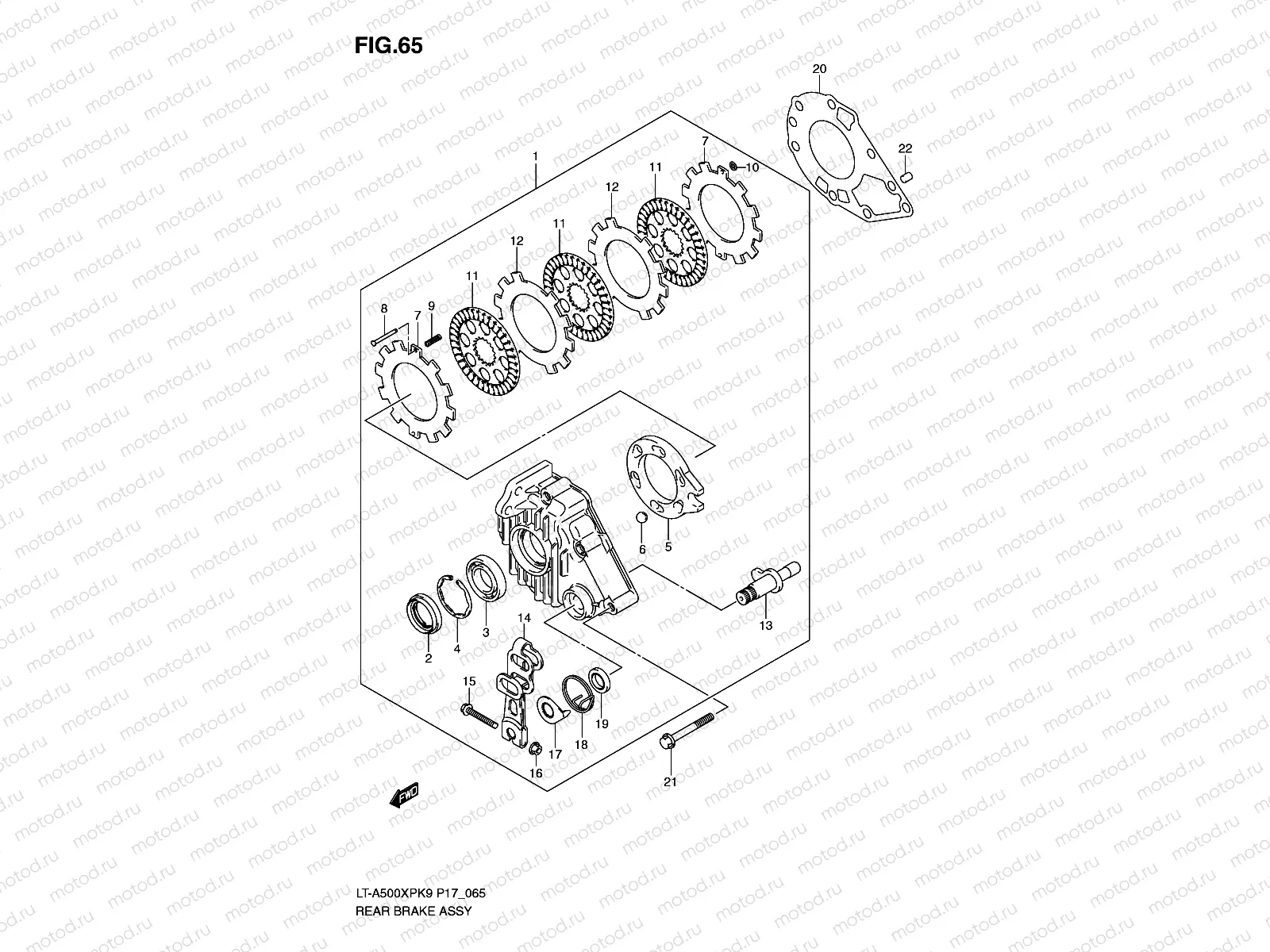 REAR BRAKE ASSY