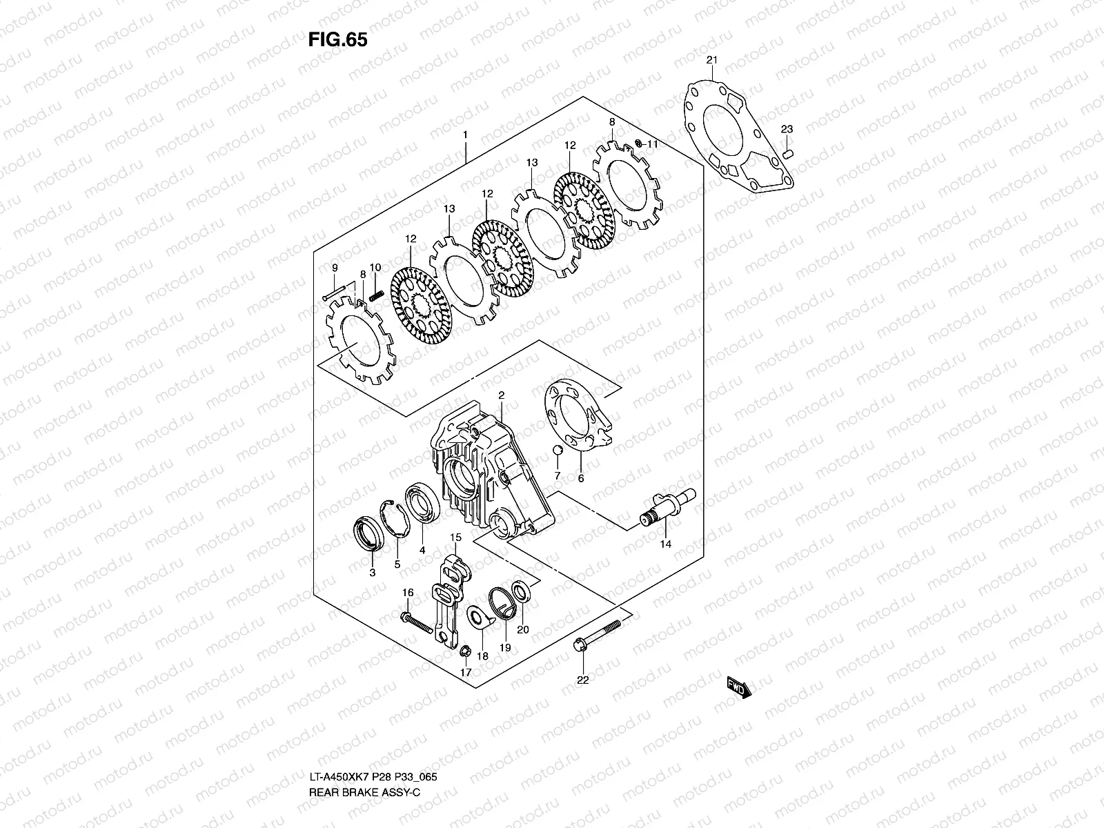 REAR BRAKE ASSY