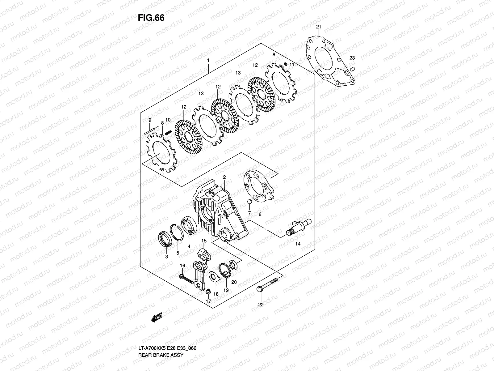 REAR BRAKE ASSY