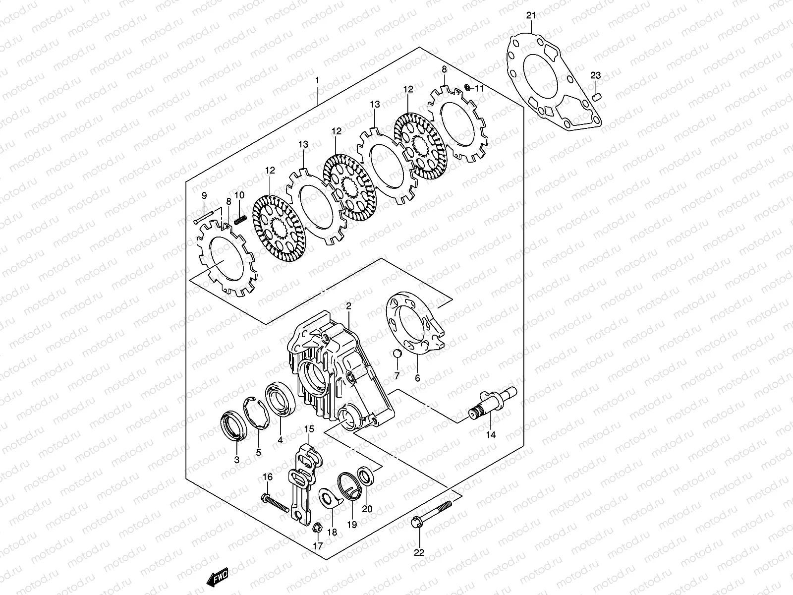 REAR BRAKE ASSY