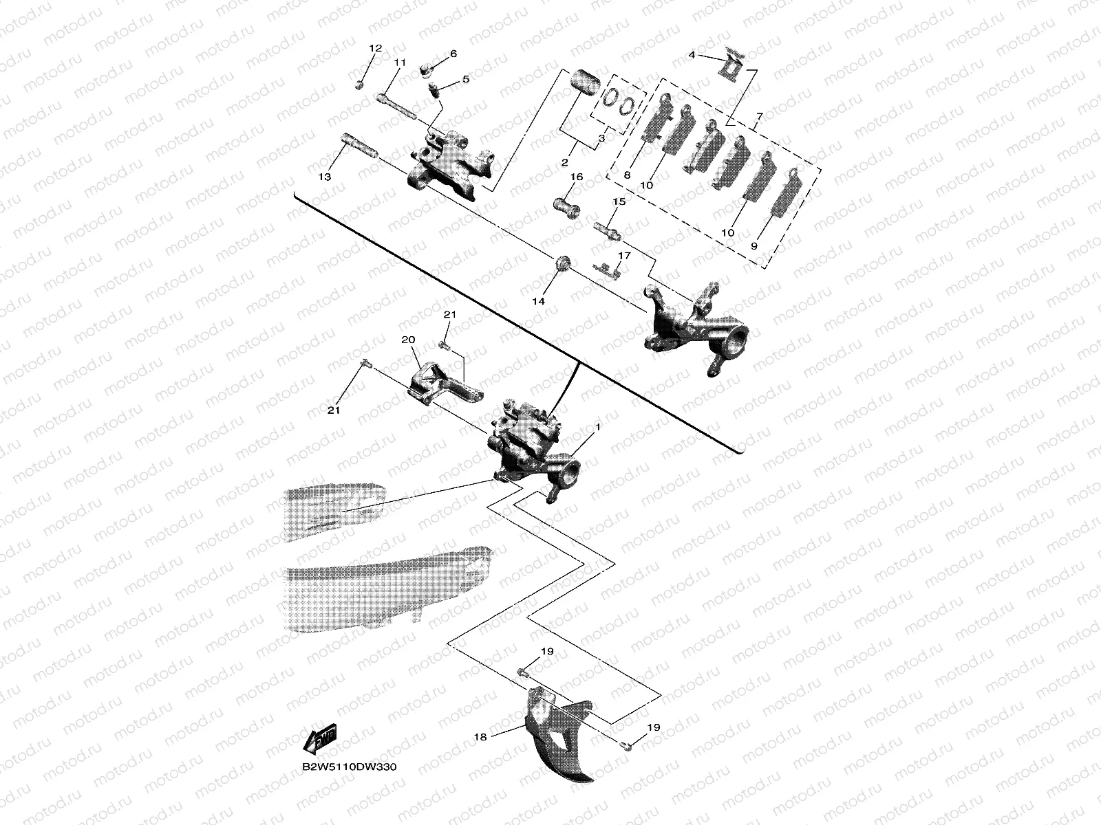 REAR BRAKE CALIPER