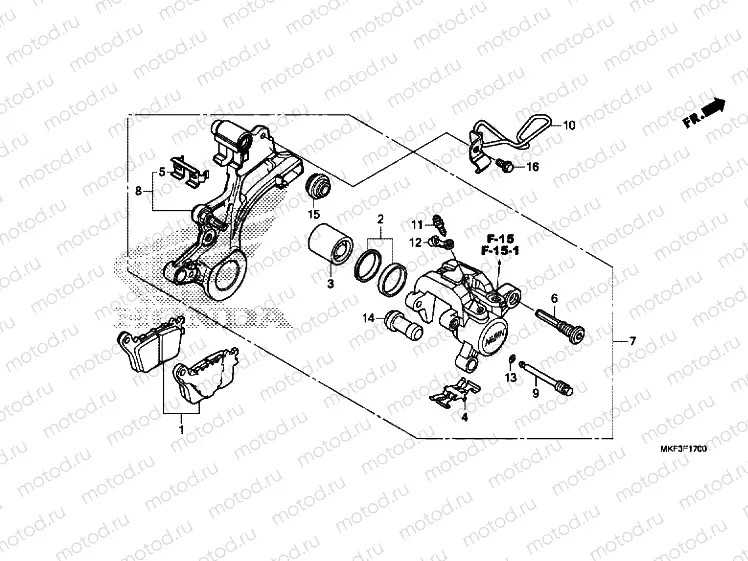 REAR BRAKE CALIPER