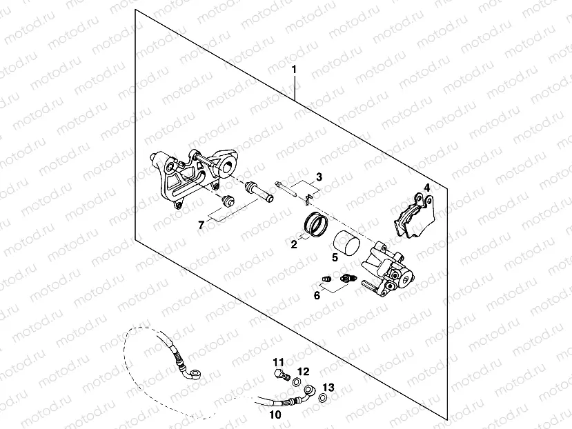 REAR BRAKE CALIPER