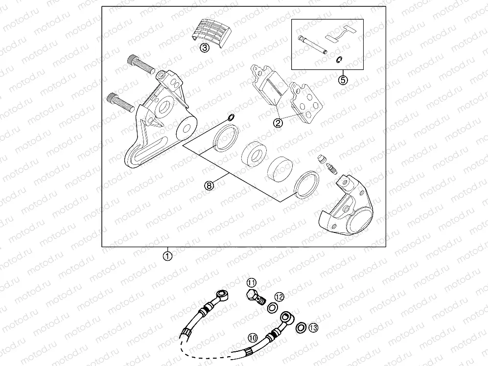 REAR BRAKE CALIPER