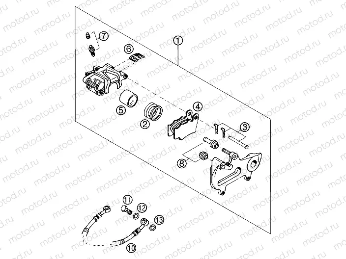 REAR BRAKE CALIPER