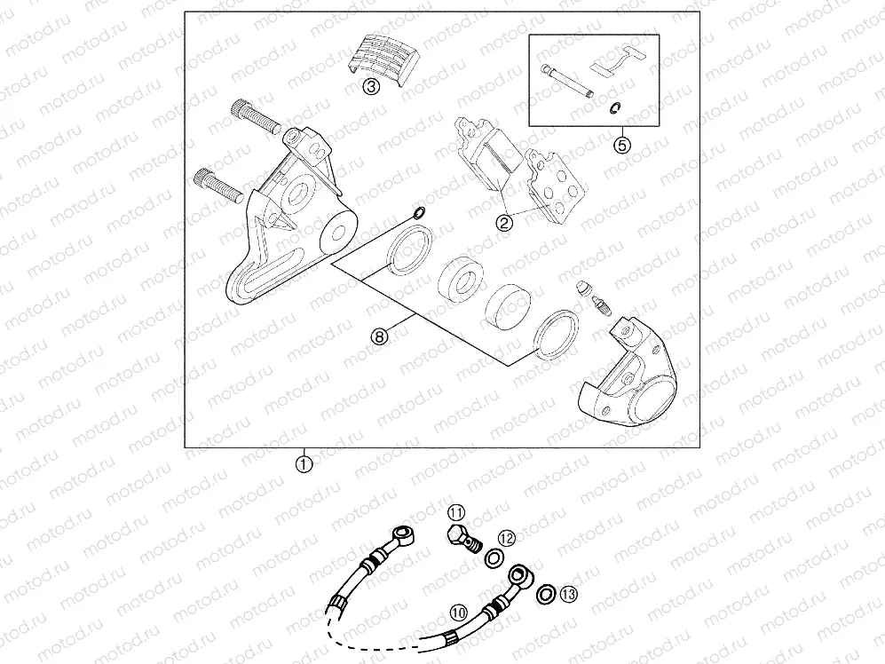 REAR BRAKE CALIPER
