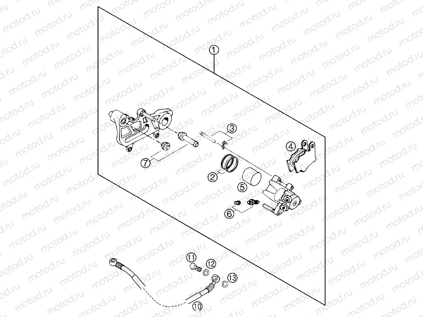 REAR BRAKE CALIPER