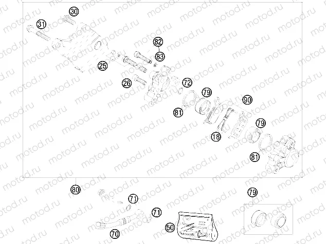 REAR BRAKE CALIPER