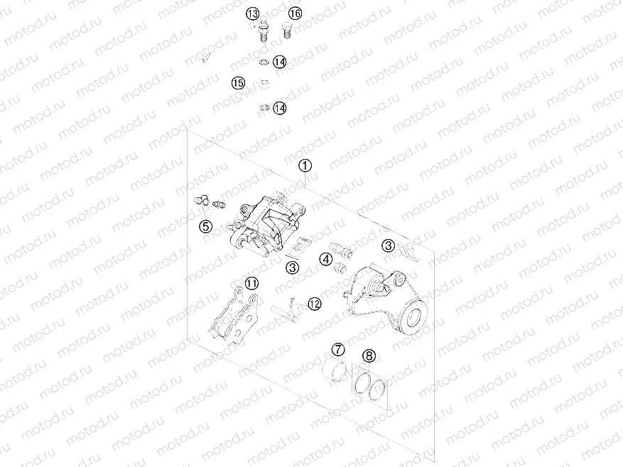 REAR BRAKE CALIPER