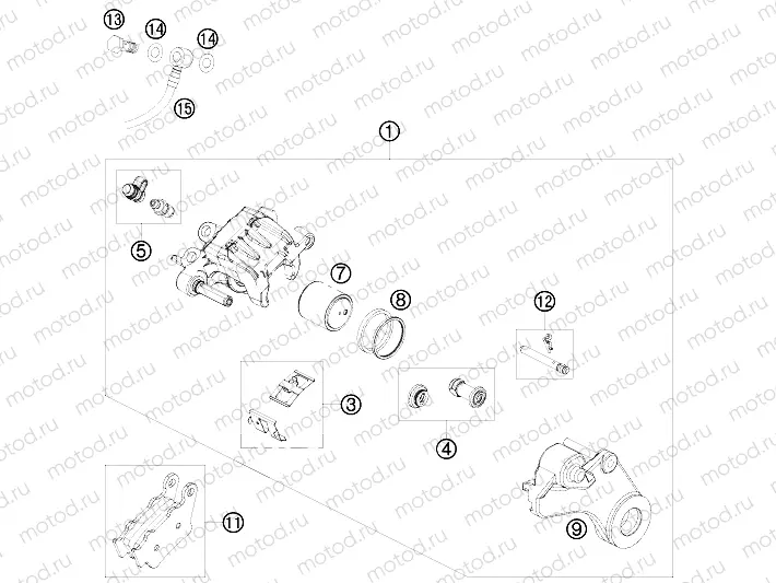REAR BRAKE CALIPER
