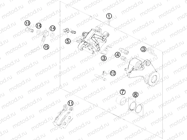 REAR BRAKE CALIPER