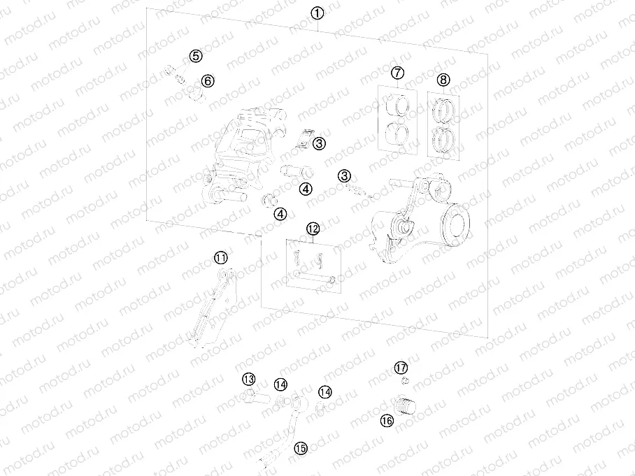 REAR BRAKE CALIPER