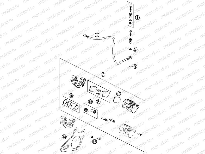 REAR BRAKE CALIPER