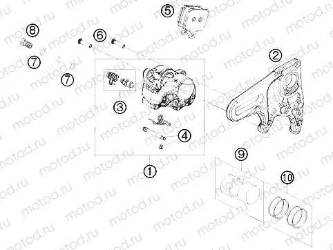 REAR BRAKE CALIPER