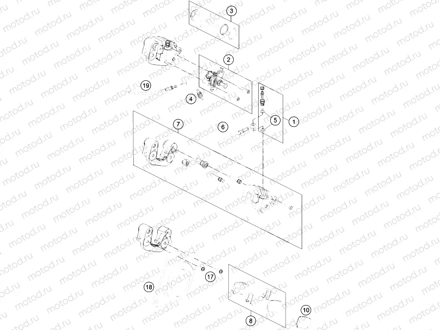 REAR BRAKE CALIPER