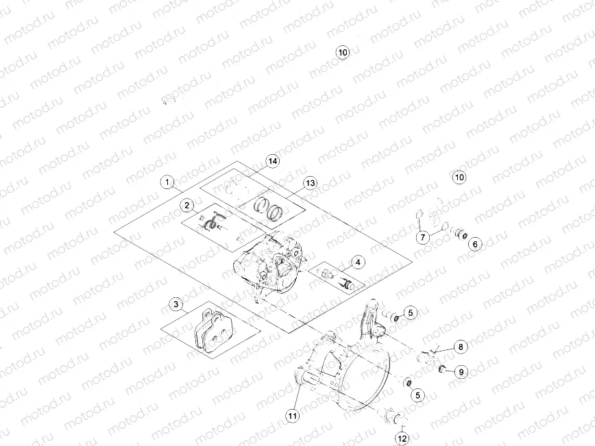 REAR BRAKE CALIPER