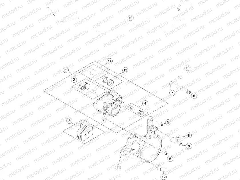 REAR BRAKE CALIPER