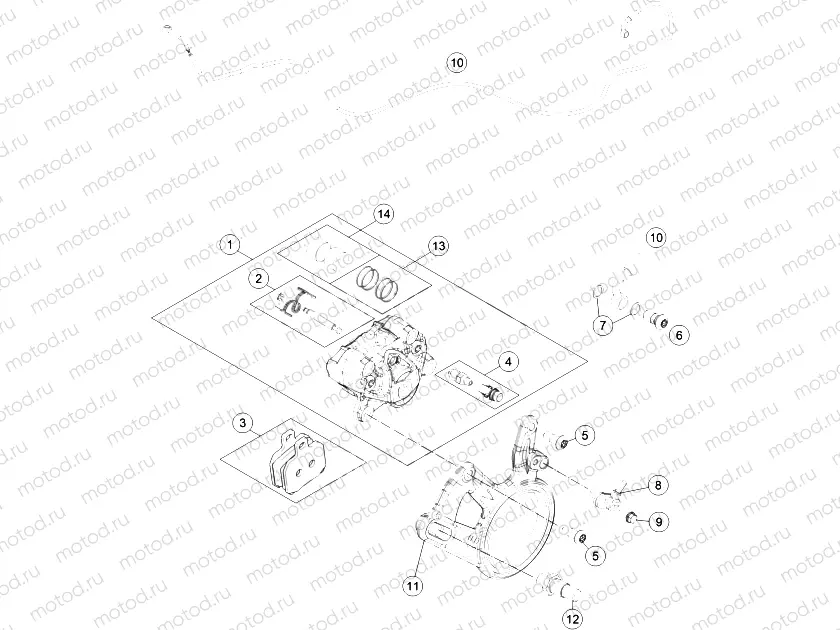 REAR BRAKE CALIPER