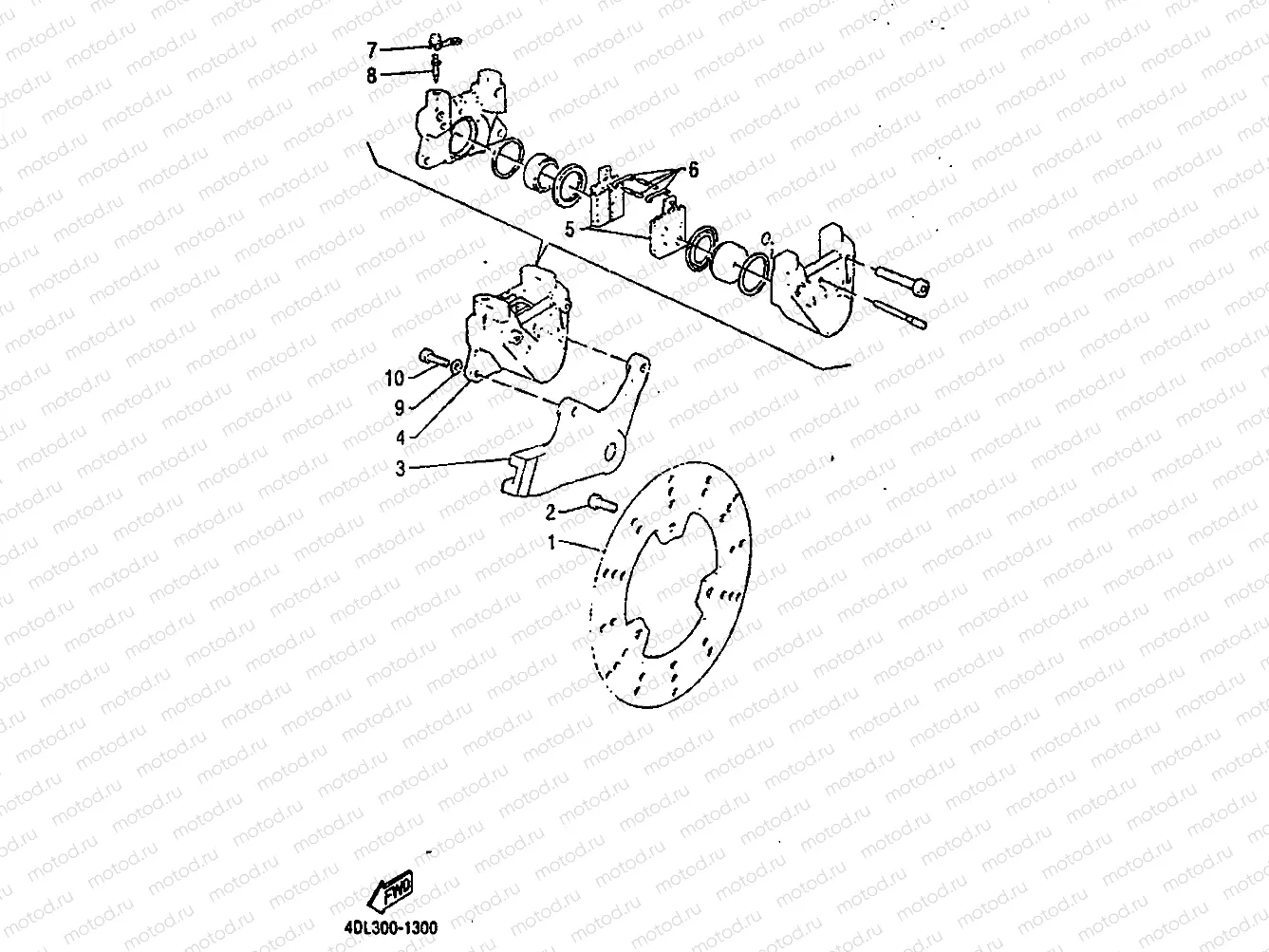 REAR BRAKE CALIPER