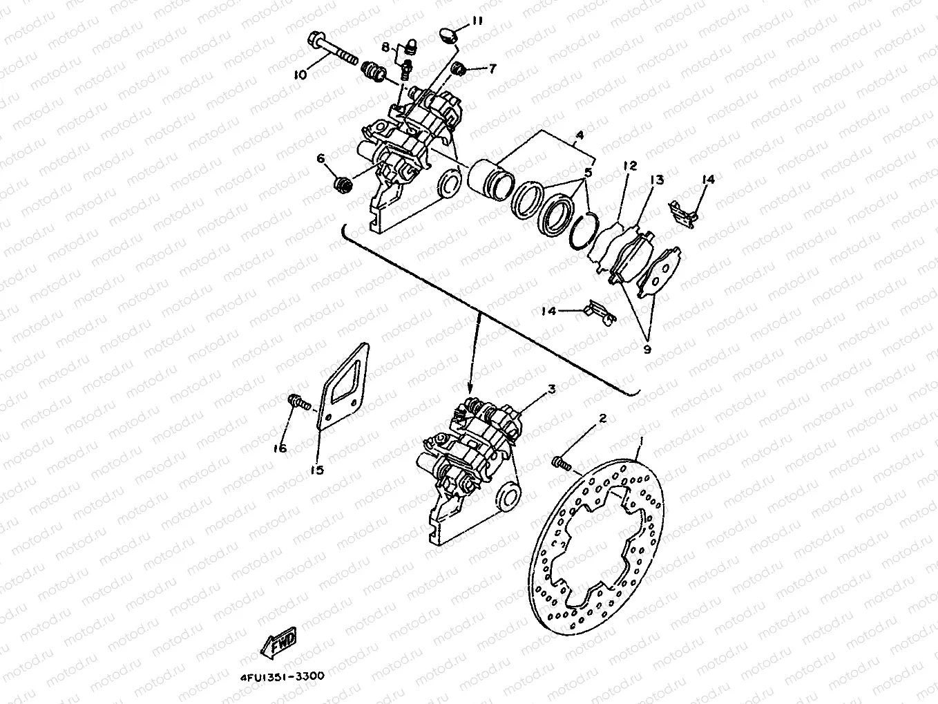 REAR BRAKE CALIPER