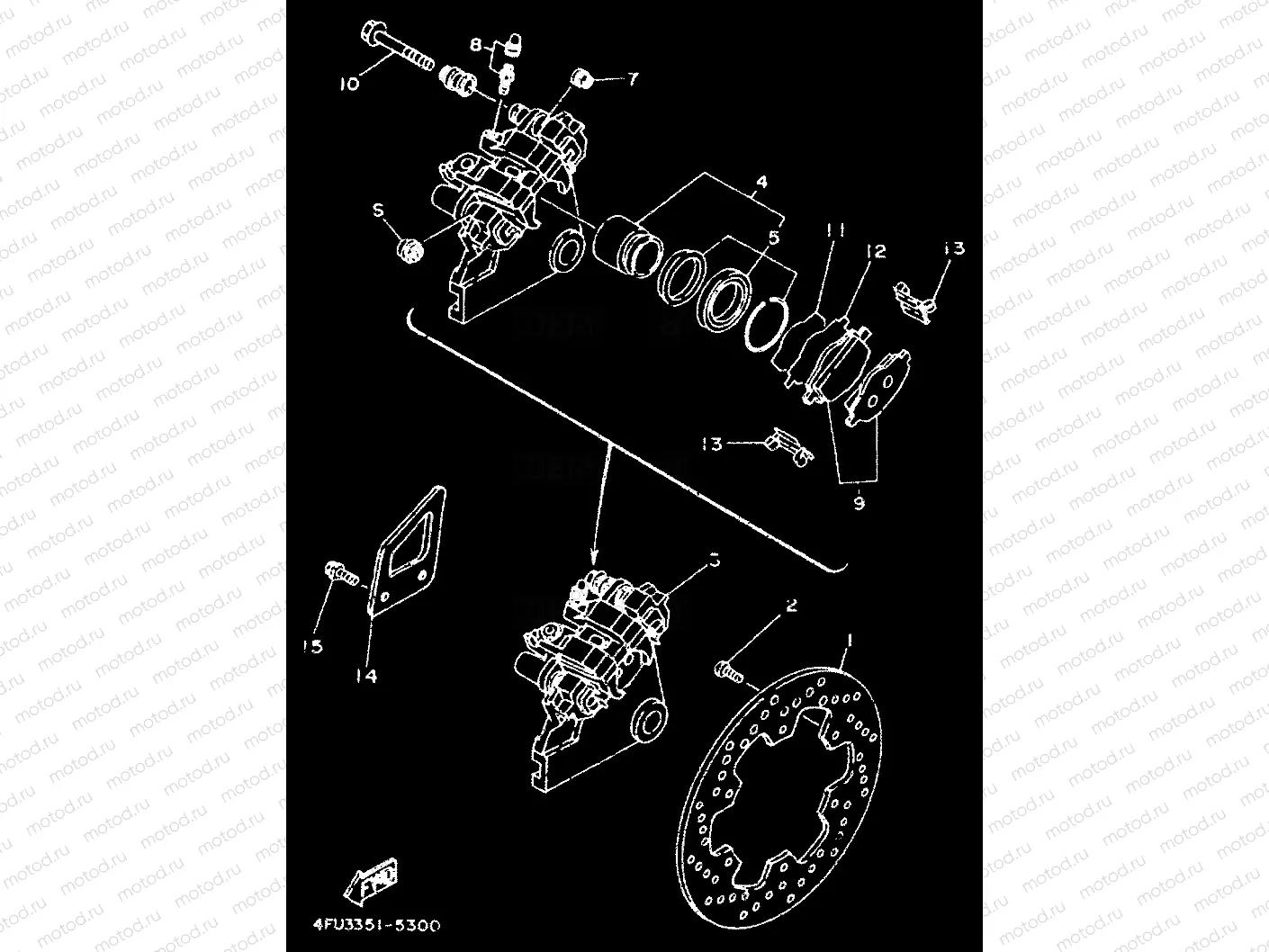 REAR BRAKE CALIPER