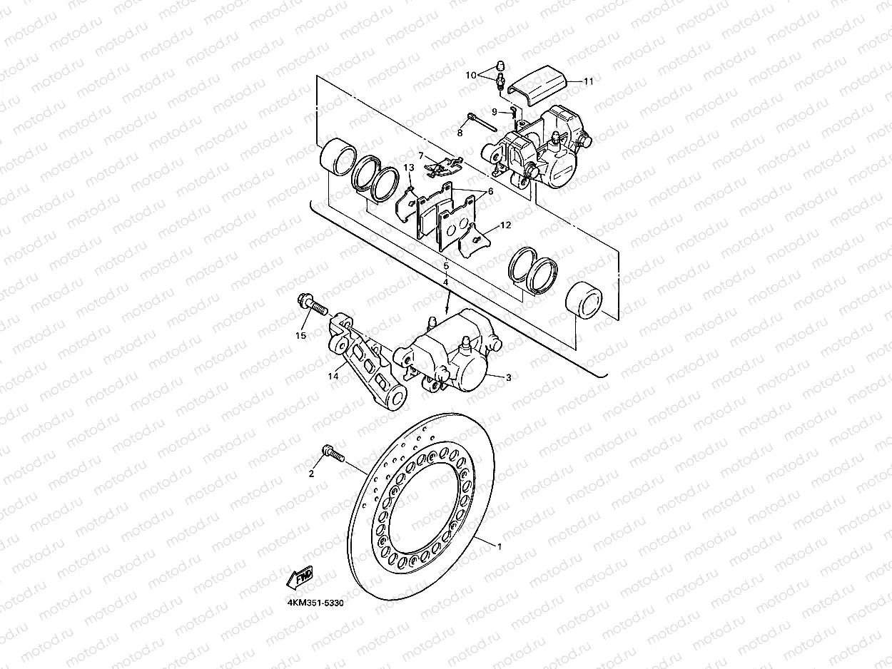 REAR BRAKE CALIPER