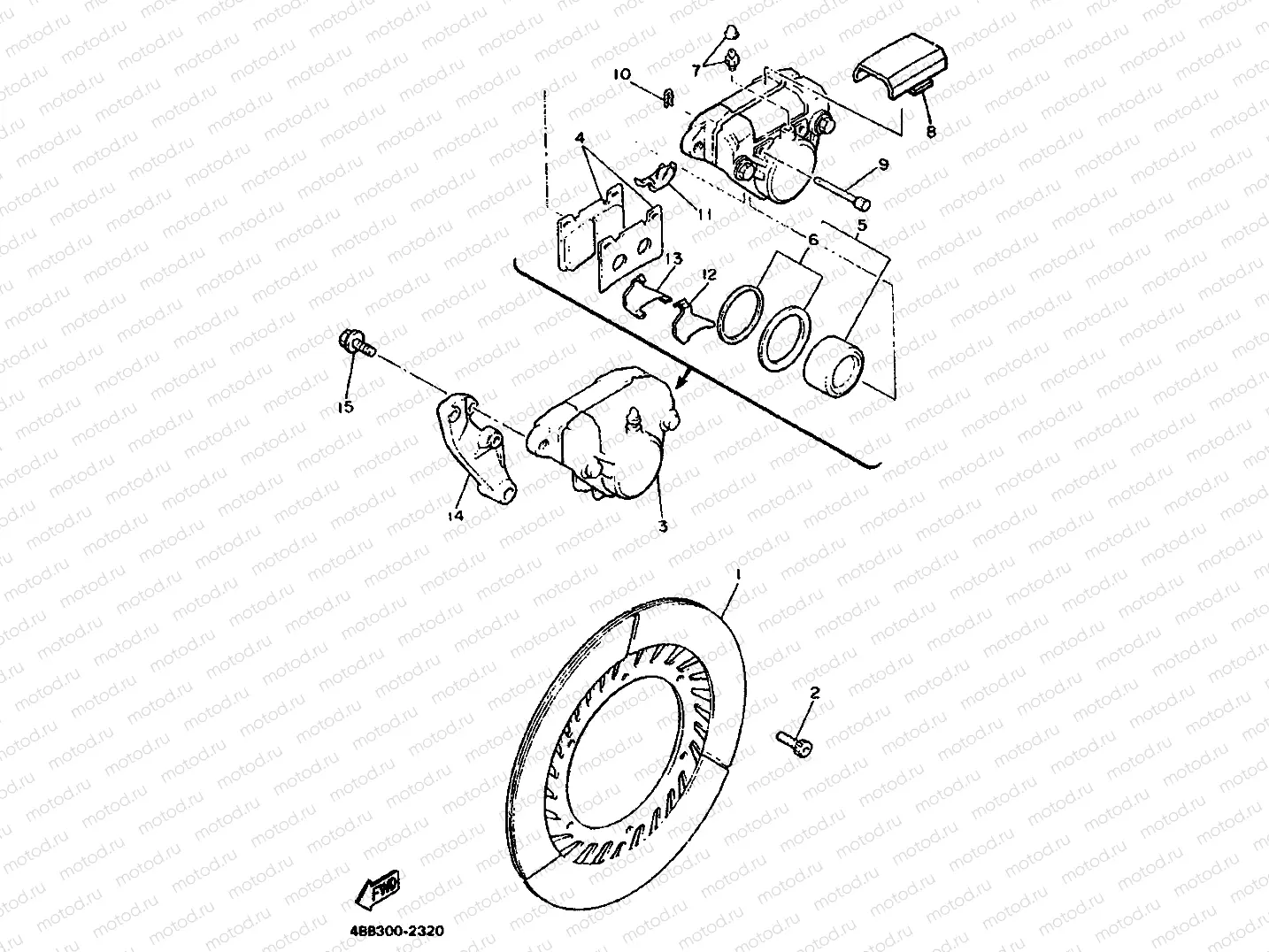 REAR BRAKE CALIPER
