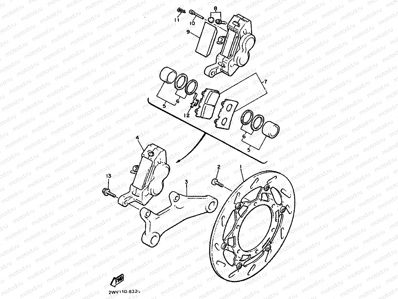 REAR BRAKE CALIPER