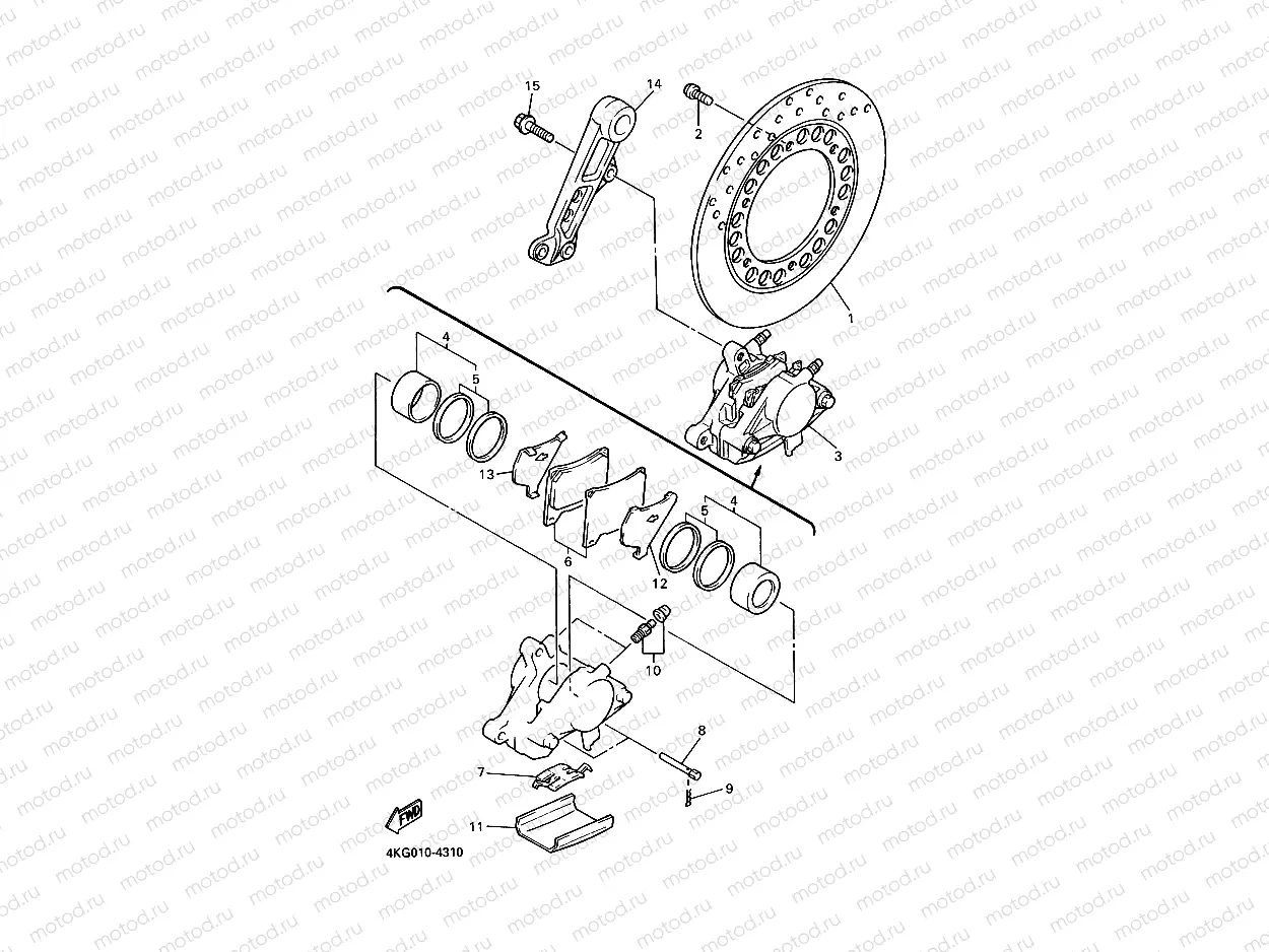 REAR BRAKE CALIPER