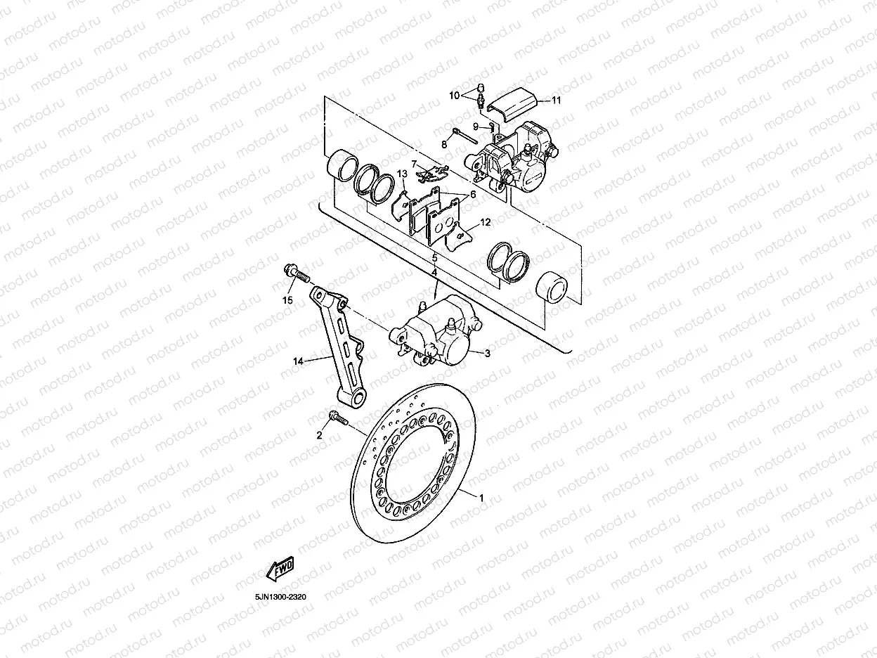 REAR BRAKE CALIPER