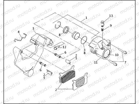 REAR BRAKE CALIPER