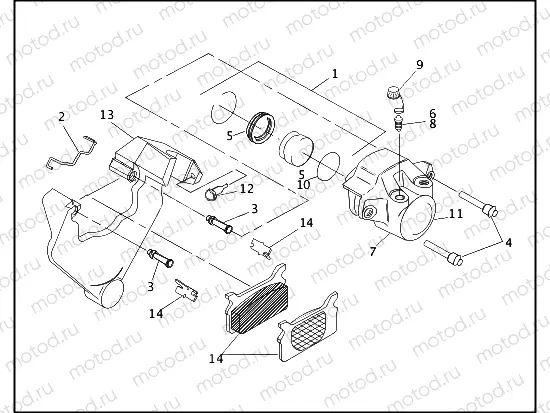 REAR BRAKE CALIPER