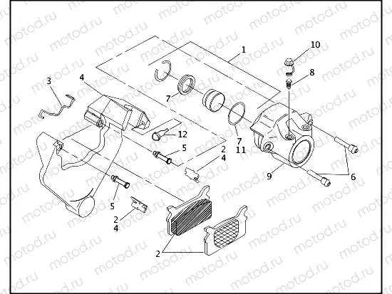 REAR BRAKE CALIPER