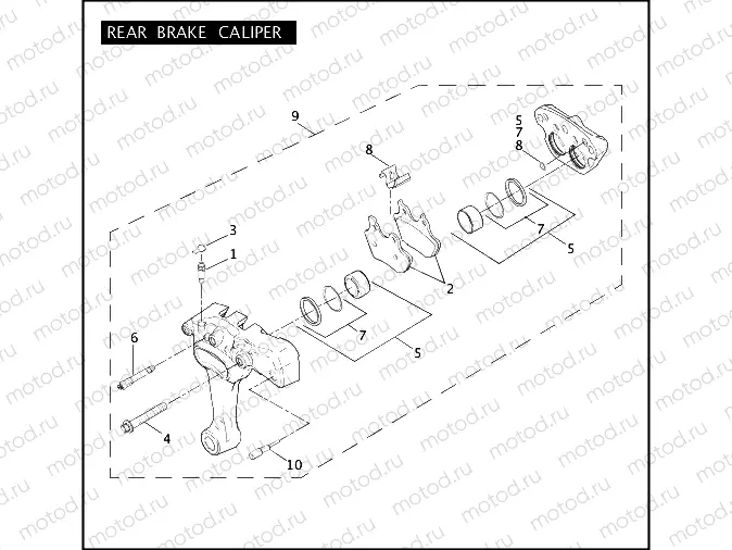 REAR BRAKE CALIPER