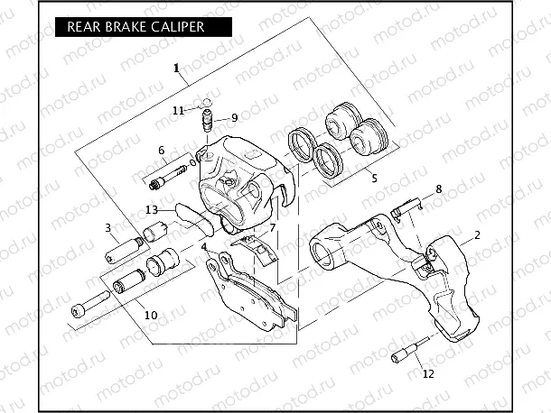 REAR BRAKE CALIPER