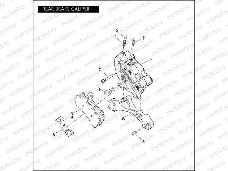 REAR BRAKE CALIPER