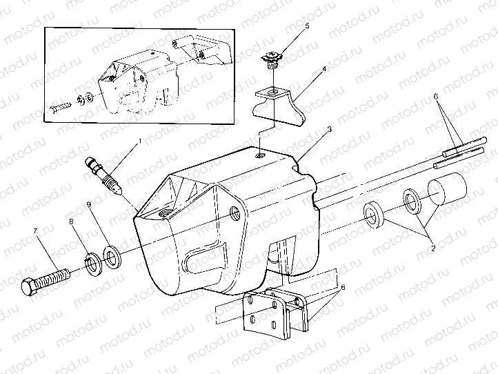 Rear Brake Caliper Assembly  1988 4 x 4 Update - 4/14/88 (4914761476035A) | Rear Brake Caliper Assembly  1988 4 x 4 Update - 4/14/88 (4914761476035A)