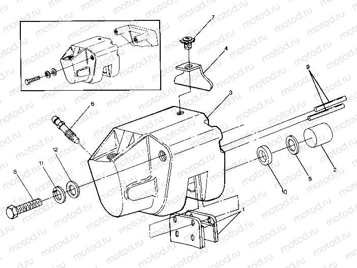 Rear Brake Caliper Assembly (4913521352035A) | Rear Brake Caliper Assembly (4913521352035A)