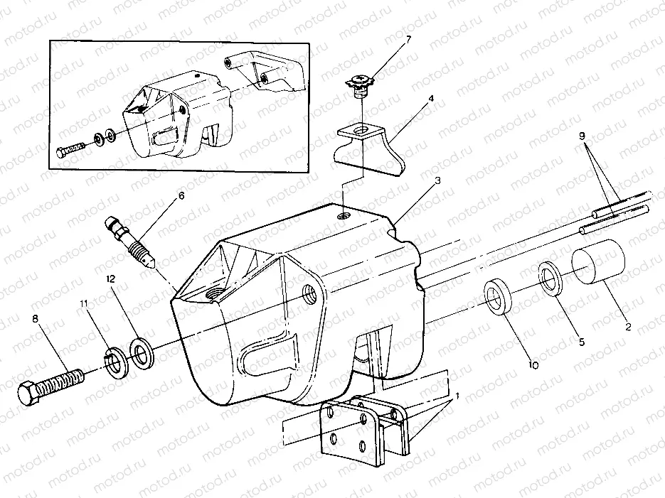 Rear Brake Caliper Assembly (49147514750035) | Rear Brake Caliper Assembly (49147514750035)