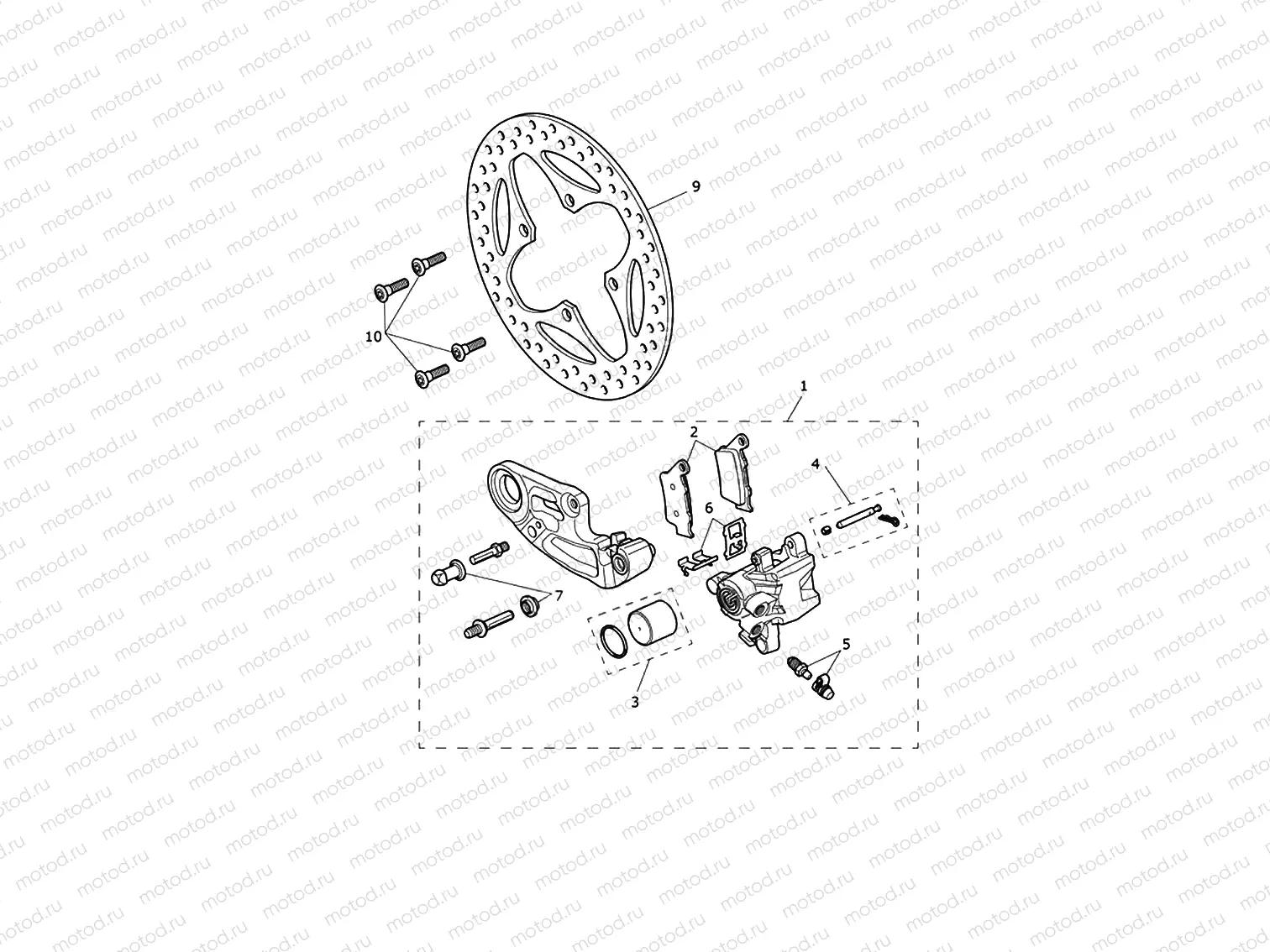 Rear Brake Caliper & Discs