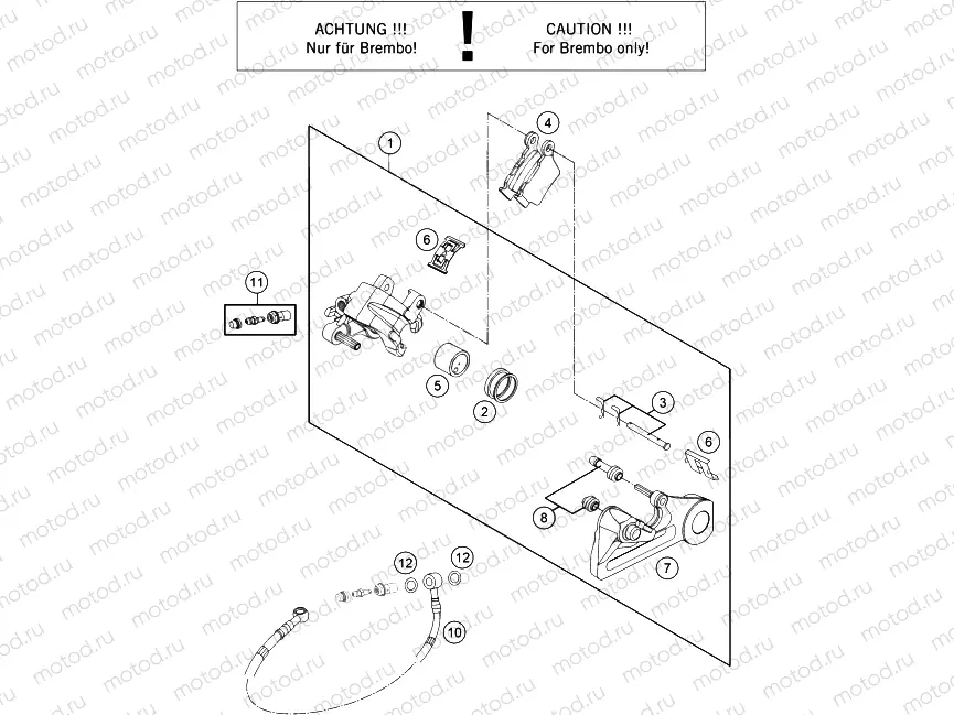 REAR BRAKE CALIPER|Frame|13