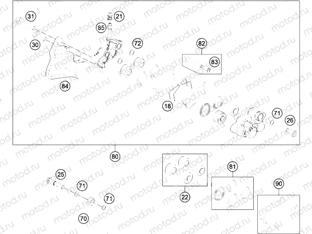REAR BRAKE CALIPER|Frame|13