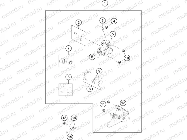 REAR BRAKE CALIPER|Frame|13
