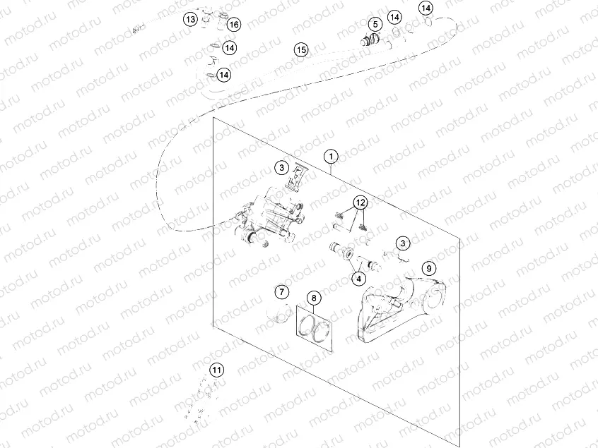 REAR BRAKE CALIPER|Frame|13